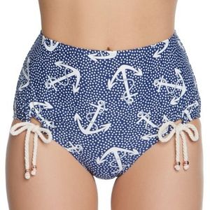 Betsey Johnson nautical pin up bikini bottom M